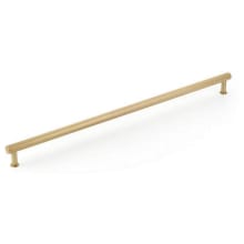 Pub House 24" Center to Center Knurled Industrial Solid Brass Appliance Handle / Appliance Pull