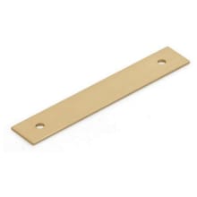 Pub House Rectangular 3.5" Center to Center Solid Brass Cabinet Pull Backplate