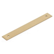 Pub House Rectangular 5" Center to Center Solid Brass Cabinet Pull Backplate