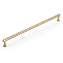 Pub House 12" Center to Center Smooth Bar Solid Brass Cabinet Pull