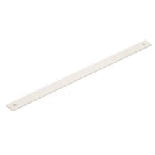 Pub House Rectangular 12" Center to Center  Solid Brass Cabinet Pull Backplate Escutcheon