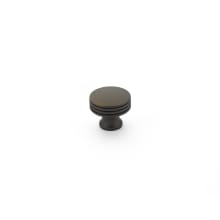 Menlo Park Pack of (10) - 1-1/4" Round Ridged Small Cabinet Knobs