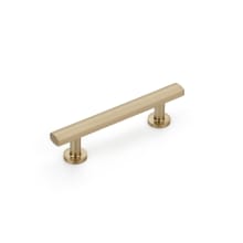 Heathrow 3-1/2" Center to Center Contemporary Solid Brass Bar Handle Cabinet Pull