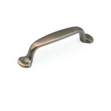 Country 4" Center to Center Solid Brass Traditional Handle Cabinet Pull
