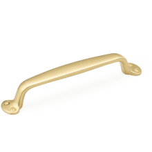 Country 6" Center to Center Solid Brass Traditional Handle Cabinet Pull