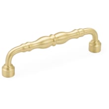 Colonial 6" Center to Center Traditional Knuckled Handle Solid Brass Cabinet Pull