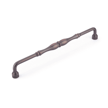Colonial 15" Center to Center Traditional Knuckled Handle Solid Brass Appliance Pull / Large Cabinet Pull
