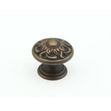 Pack of 25 - Corinthian 1-3/8" Venetian Classical Round Solid Brass Cabinet Knob