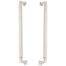 Haniburton 15" Center to Center Back to Back Solid Brass Cabinet Handles / Back to Back Door Pulls