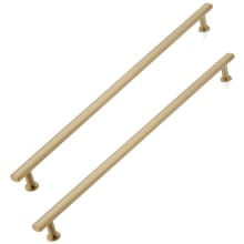 Heathrow 24" Center to Center Back to Back Solid Brass Cabinet Handles / Back to Back Door Pulls