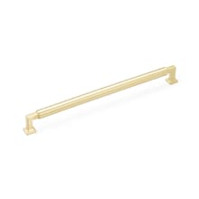 Haniburton 12" Center to Center Cylinder Style Solid Brass Concealed Screw Appliance Handle / Appliance Pull