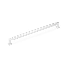Haniburton 18" Center to Center Cylinder Style Solid Brass Concealed Screw Appliance Handle / Appliance Pull
