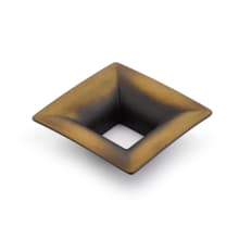 Finestrino 1-1/4" Center to Center Modern Fluted Open Square Cabinet Knob - Made in Italy