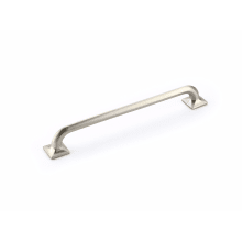 Northport 8" Center to Center Contemporary Rounded Cabinet Handle Pull with Square Footplates
