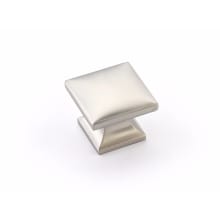 Northport 1-3/8" Contemporary Square Cabinet Knob with Faceted X Surface