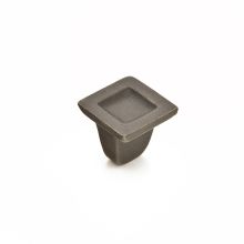 Vinci 1-1/4" Luxury Artisan Cast Bronze Square Cabinet Knob - Made in Italy