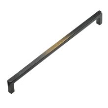 Vinci 12" Luxury Rustic Modern Cast Bronze Large Cabinet Bar Handle - Made in Italy