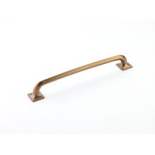 Northport 8" Center to Center Contemporary Rounded Cabinet Handle Pull with Square Footplates