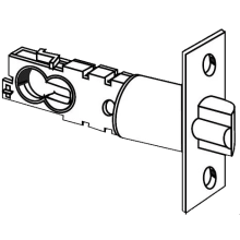 2 3/8" or 2 3/4" Replacement Deadlatch with Square Corner 1" x 2-1/4" Faceplate for UL Listed Locks