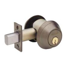 One Sided Keyed Deadbolt Without Interior Trim