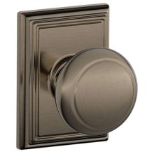 Andover Passage Door Knob Set with Decorative Addison Trim