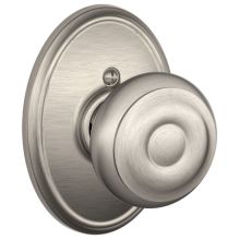 Georgian Non-Turning One-Sided Dummy Door Knob with the Decorative Wakefield Rose