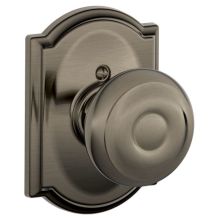 Georgian Non-Turning One-Sided Dummy Door Knob with the Decorative Camelot Rose