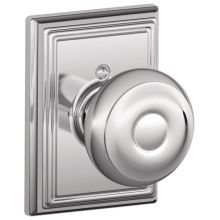 Georgian Non-Turning One-Sided Dummy Door Knob with the Decorative Addison Rose