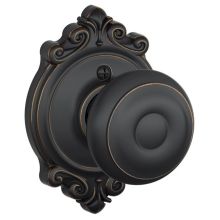 Georgian Non-Turning One-Sided Dummy Door Knob with the Decorative Brookshire Rose