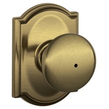 Plymouth Privacy Door Knob Set with Decorative Camelot Trim