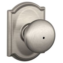 Plymouth Privacy Door Knob Set with Decorative Camelot Trim