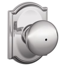Plymouth Privacy Door Knob Set with Decorative Camelot Trim