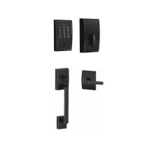 Encode WiFi Enabled Electronic Keypad Deadbolt with Century Entry Handleset and Broadway Lever