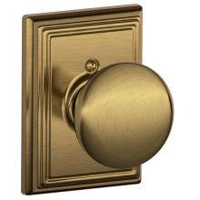 Plymouth Non-Turning One-Sided Dummy Door Knob with Decorative Addison Rosette