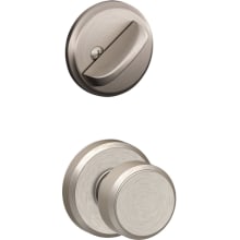 Bowery Single Cylinder Interior Pack Knob Set with Deadbolt Trim and Decorative Greyson Rose - Exterior Handleset Sold Separately