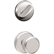 Bowery Single Cylinder Interior Pack Knob Set with Deadbolt Trim and Decorative Greyson Rose - Exterior Handleset Sold Separately