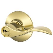 Accent Right Handed Single Cylinder Keyed Entry Storeroom Door Lever Set