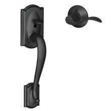 Camelot Lower Handleset for Schlage Deadbolts with Accent Interior Left Handed Lever