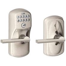 Keypad Entry Lock with Flex Lock with Lattitude Lever from the Plymouth Collection