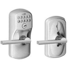 Keypad Entry Lock with Flex Lock with Lattitude Lever from the Plymouth Collection