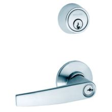 S200-Series Commercial Tubular Interconnected Double Locking Entrance Jupiter Lever Set and Deadbolt with 6-Pin Cylinder