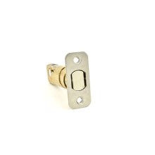 Tapered Adjustable Deadbolt Latch with Universal Latch Faceplates
