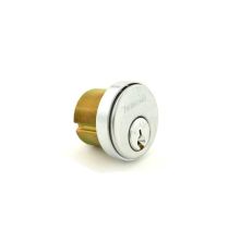 L Series 1-1/8 Inch Primus E Keyway Mortise Cylinder with Compression Ring and Spring and L Cam - Keys Not Included