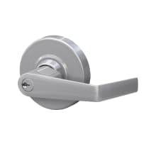 Saturn Classroom Single Cylinder Keyed Entry Door Lever Set with Round Rose from the ALX Series
