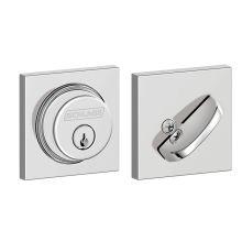 Single Cylinder Keyed Entry Grade 1 Deadbolt with Decorative Collins Rose from the B-Series