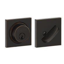 Single Cylinder Keyed Entry Grade 1 Deadbolt with Decorative Collins Rose from the B-Series