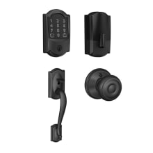 Encode WiFi Enabled Electronic Keypad Deadbolt with Camelot Entry Handleset and Georgian Knob