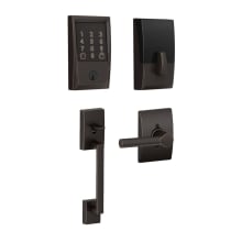 Encode WiFi Enabled Electronic Keypad Deadbolt with Century Entry Handleset and Broadway Lever