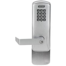 CO-Series Commercial Electronic Rim / Concealed Vertical Rod Exit Trim with Keypad and Rhodes Lever Less Schlage FSIC Cylinder