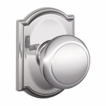 Andover Non-Turning One-Sided Dummy Door Knob with the Decorative Camelot Rose